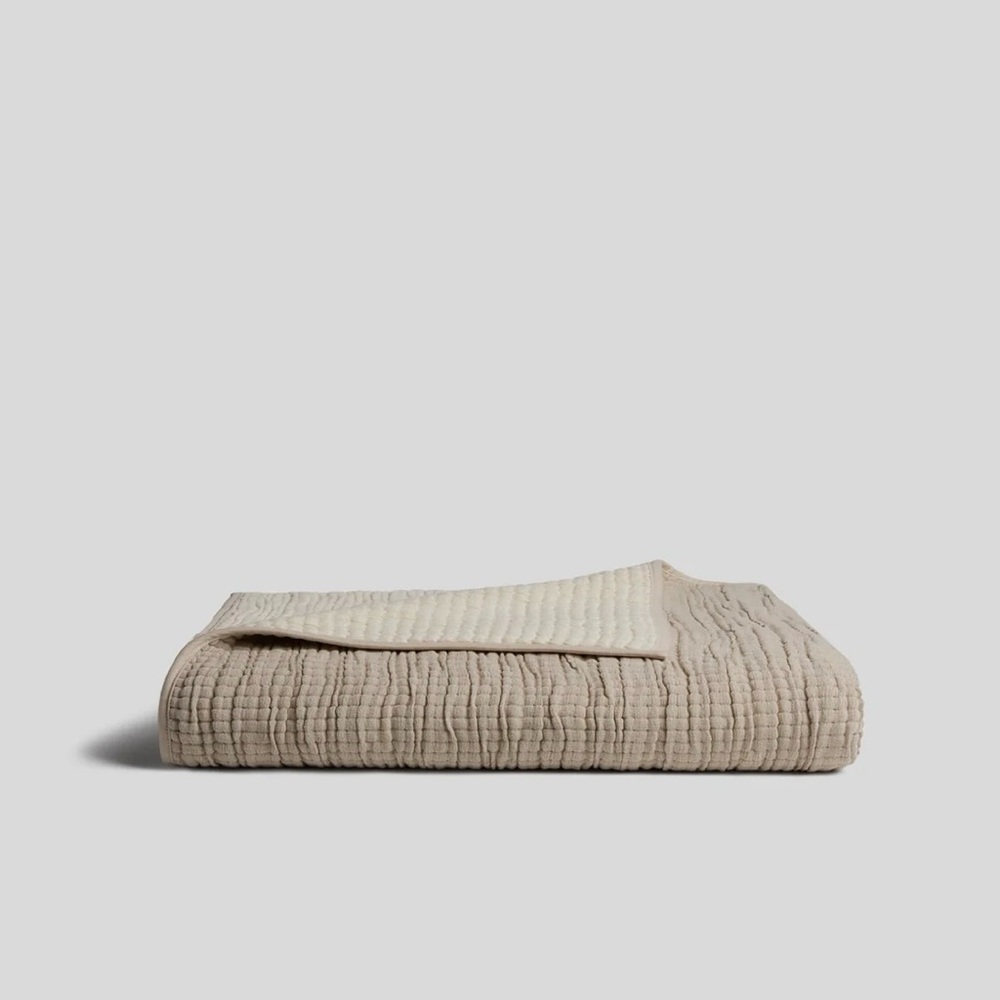 Parachute Organic Channel Gauze Throw - NWT